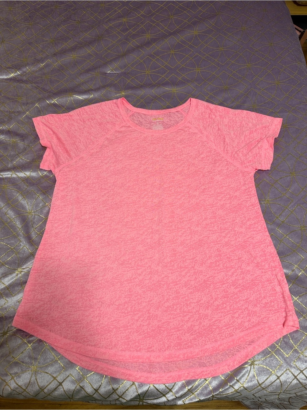 💥 WOMANS Pink Heathered Short Sleeve Tee
